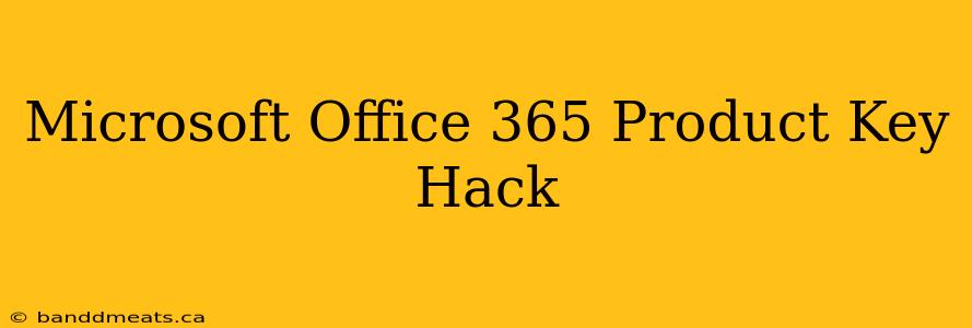 Microsoft Office 365 Product Key Hack