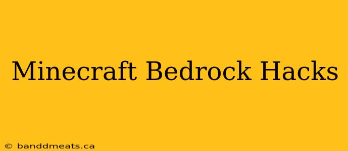 Minecraft Bedrock Hacks