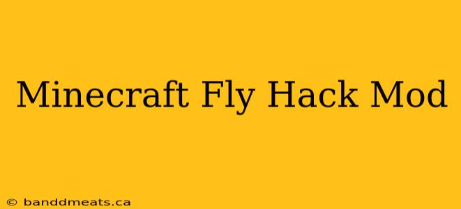 Minecraft Fly Hack Mod