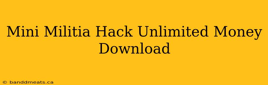 Mini Militia Hack Unlimited Money Download