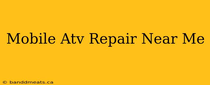 Mobile Atv Repair Near Me