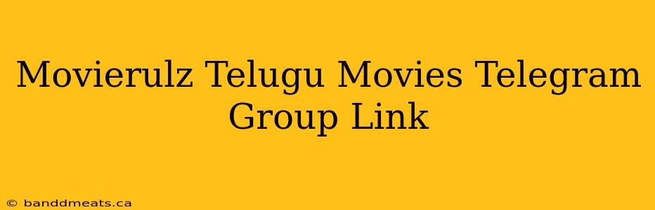 Movierulz Telugu Movies Telegram Group Link