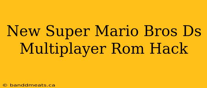 New Super Mario Bros Ds Multiplayer Rom Hack