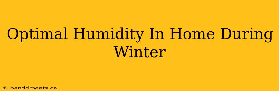 Optimal Humidity In Home During Winter