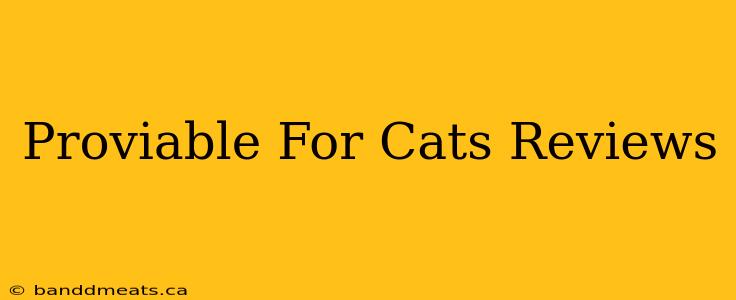 Proviable For Cats Reviews