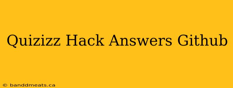 Quizizz Hack Answers Github