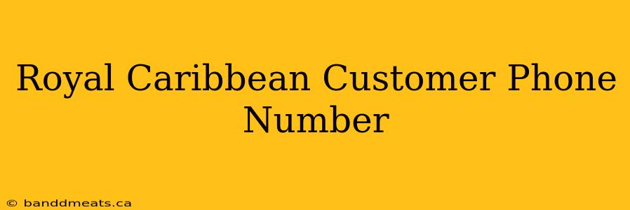 Royal Caribbean Customer Phone Number