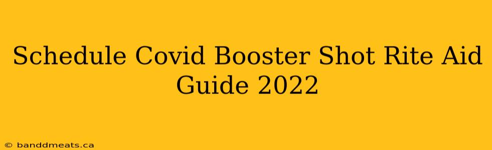 Schedule Covid Booster Shot Rite Aid Guide 2022