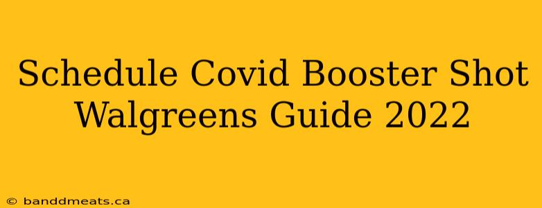 Schedule Covid Booster Shot Walgreens Guide 2022