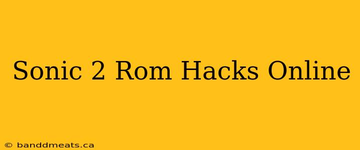 Sonic 2 Rom Hacks Online