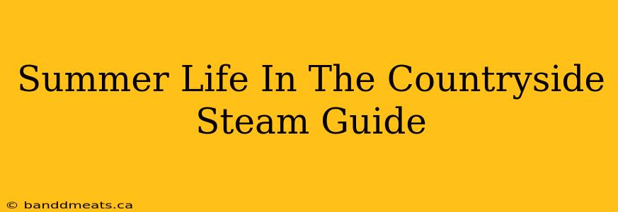 Summer Life In The Countryside Steam Guide