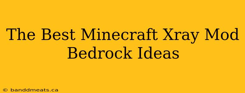 The Best Minecraft Xray Mod Bedrock Ideas