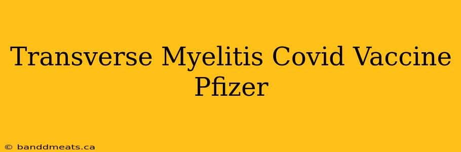 Transverse Myelitis Covid Vaccine Pfizer