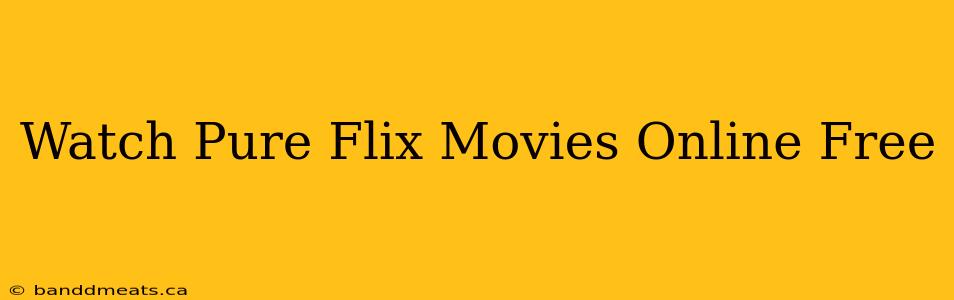 Watch Pure Flix Movies Online Free