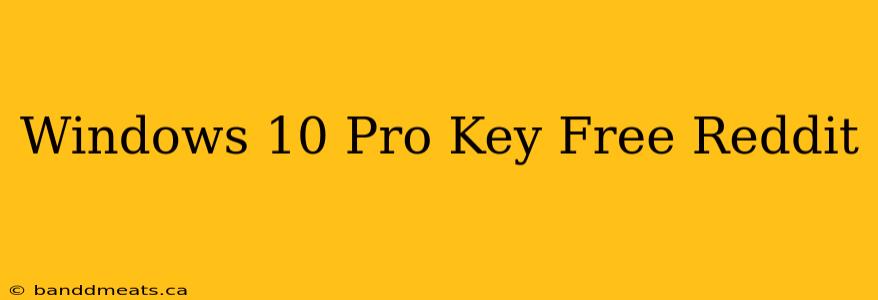 Windows 10 Pro Key Free Reddit