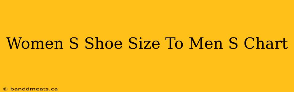 Women S Shoe Size To Men S Chart